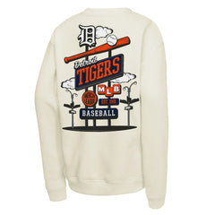 Natural Detroit Tigers Mitchell & Ness Youth Retro Billboard Sweatshirt