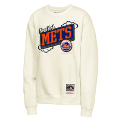 Natural New York Mets Mitchell & Ness Youth Retro Billboard Sweatshirt