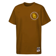 Brown San Diego Padres Mitchell & Ness Youth Cooperstown Rodeo Rope T-Shirt