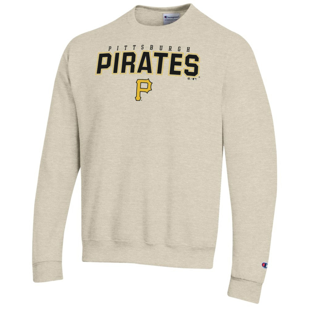 Oatmeal Pittsburgh Pirates Champion Eco Powerblend Sweatshirt