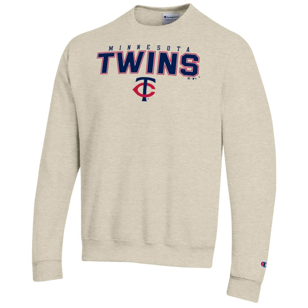 Oatmeal Minnesota Twins Champion Eco Powerblend Sweatshirt