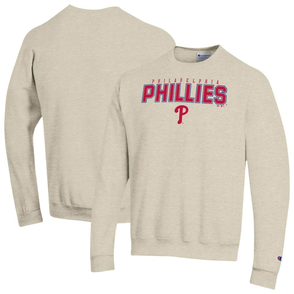 Oatmeal Philadelphia Phillies Champion Eco Powerblend Sweatshirt