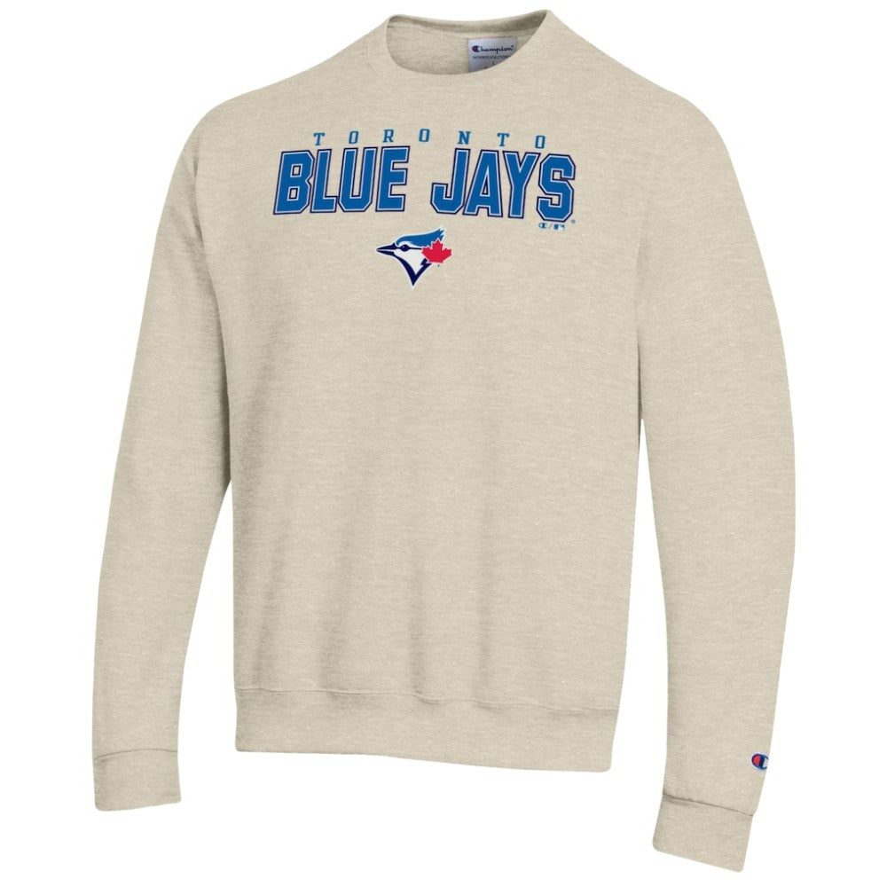 Oatmeal Toronto Blue Jays Champion Eco Powerblend Sweatshirt