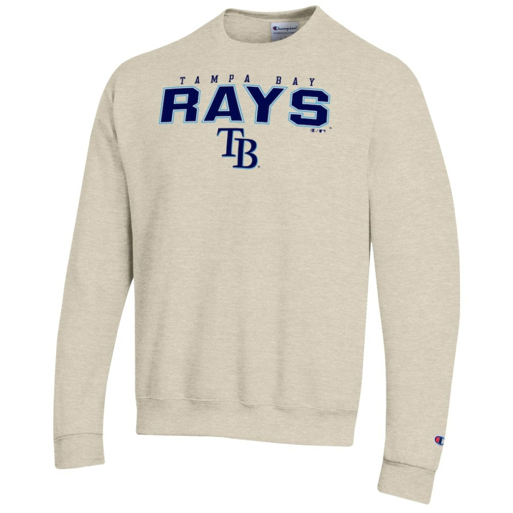 Oatmeal Tampa Bay Rays Champion Eco Powerblend Sweatshirt