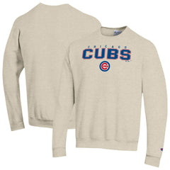 Oatmeal Chicago Cubs Champion Eco Powerblend Sweatshirt