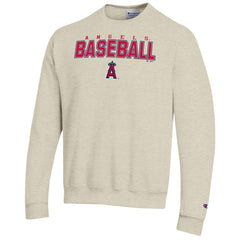 Oatmeal Los Angeles Angels Champion Eco Powerblend Sweatshirt