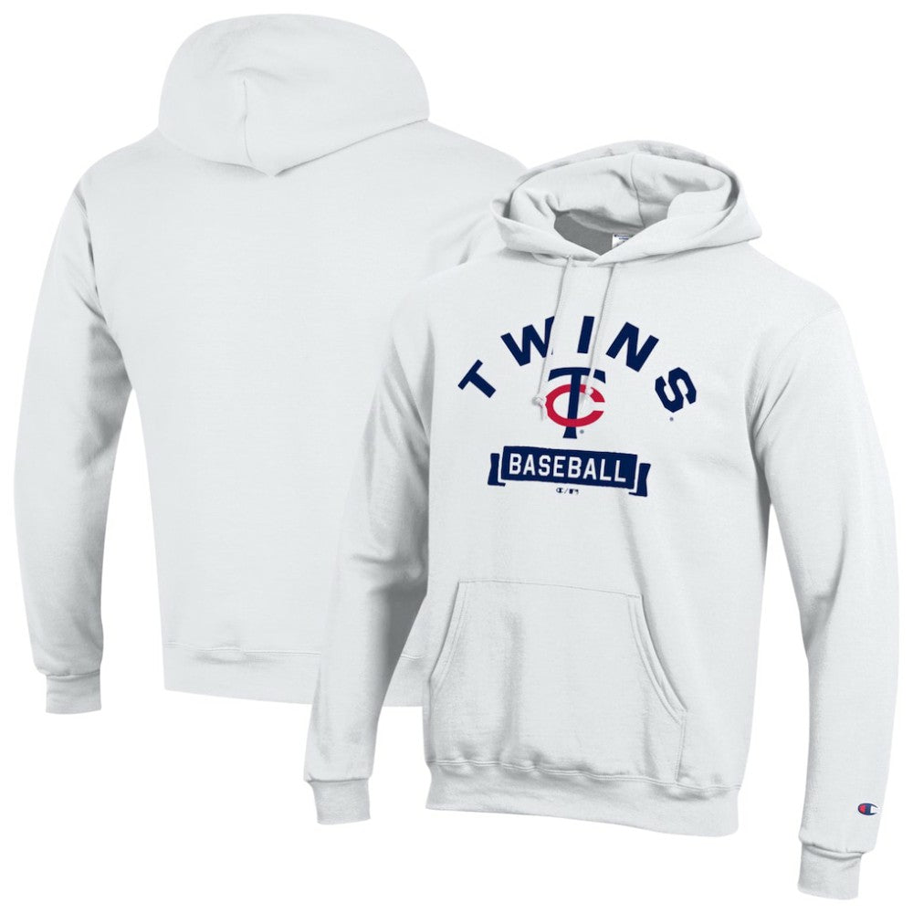White Minnesota Twins Champion Eco Powerblend Hoodie