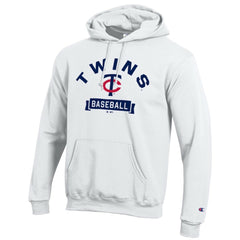 White Minnesota Twins Champion Eco Powerblend Hoodie