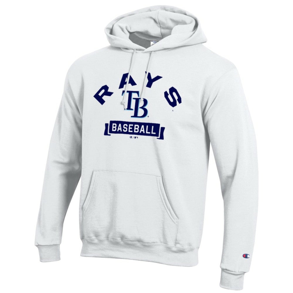 White Tampa Bay Rays Champion Eco Powerblend Hoodie