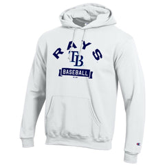 White Tampa Bay Rays Champion Eco Powerblend Hoodie