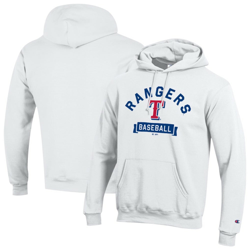 White Texas Rangers Champion Eco Powerblend Hoodie