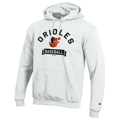 White Baltimore Orioles Champion Eco Powerblend Hoodie