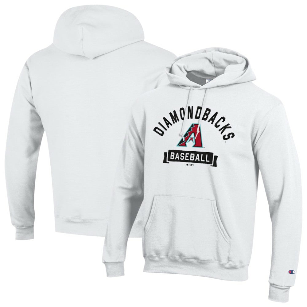 White Arizona Diamondbacks Champion Eco Powerblend Hoodie
