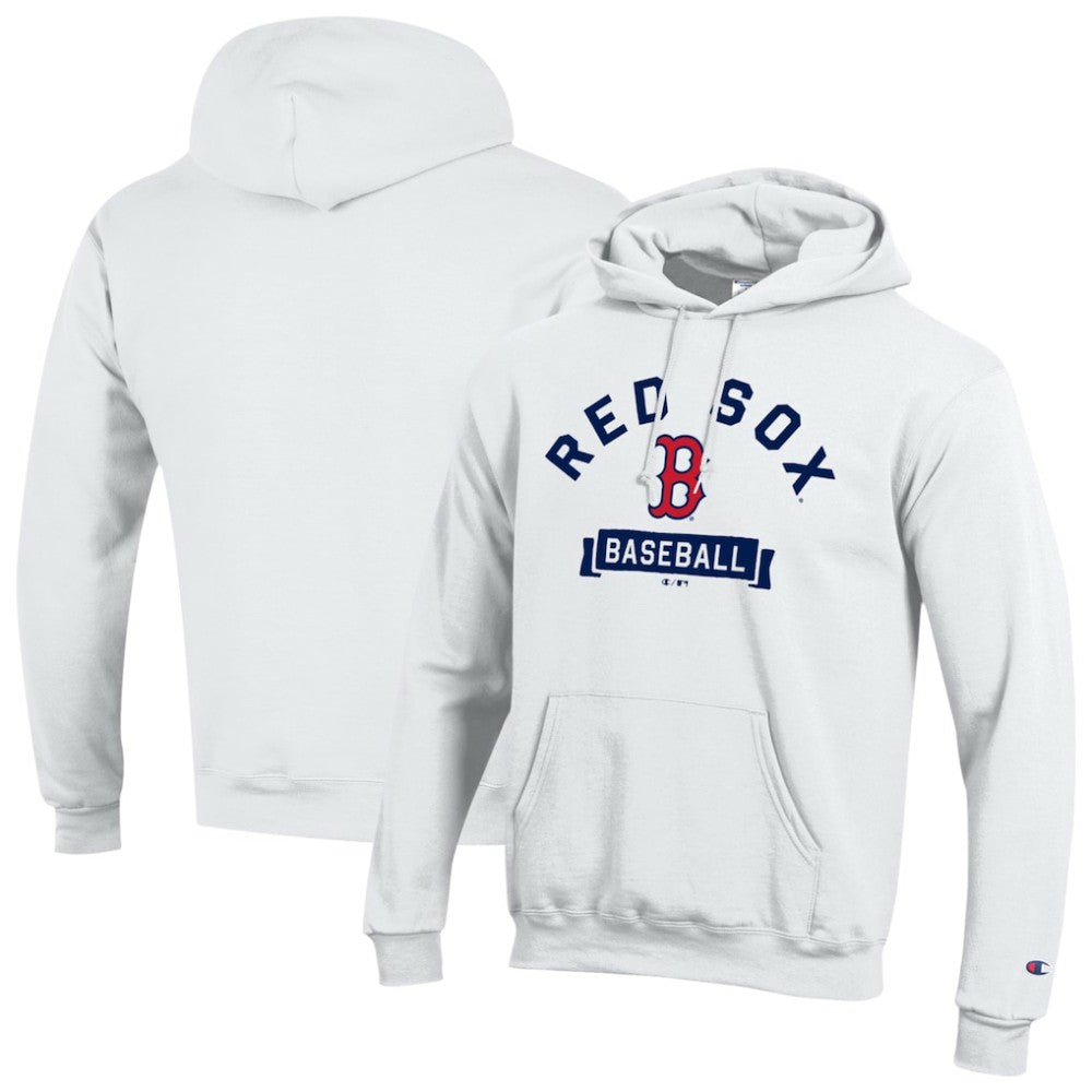 White Boston Red Sox Champion Eco Powerblend Hoodie