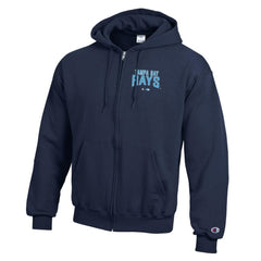 Navy Tampa Bay Rays Champion Eco Powerblend Full-Zip Hoodie