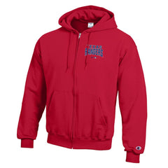 Red Texas Rangers Champion Eco Powerblend Full-Zip Hoodie