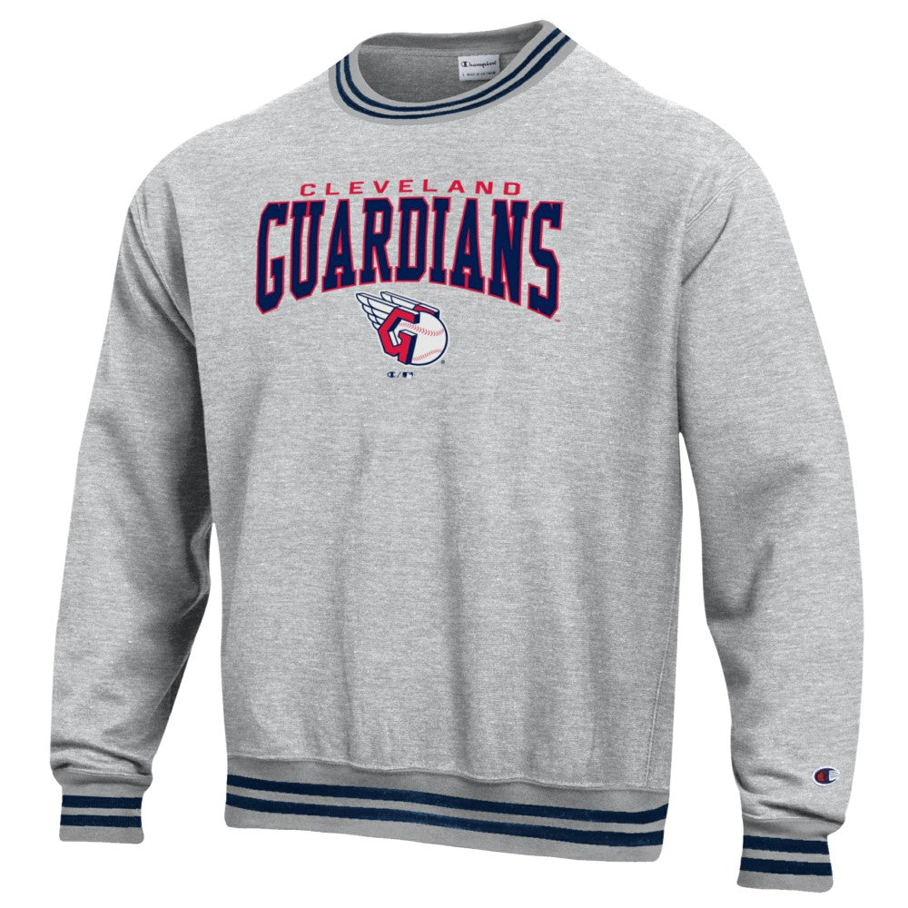Navy Cleveland Guardians Champion Reverse Weave Sweatshirt