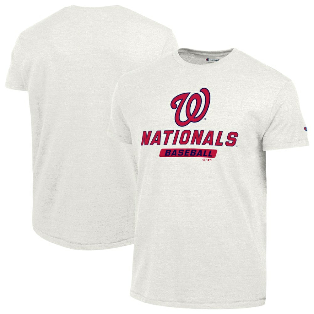 White Washington Nationals Champion Ultimate Tri-blend T-Shirt