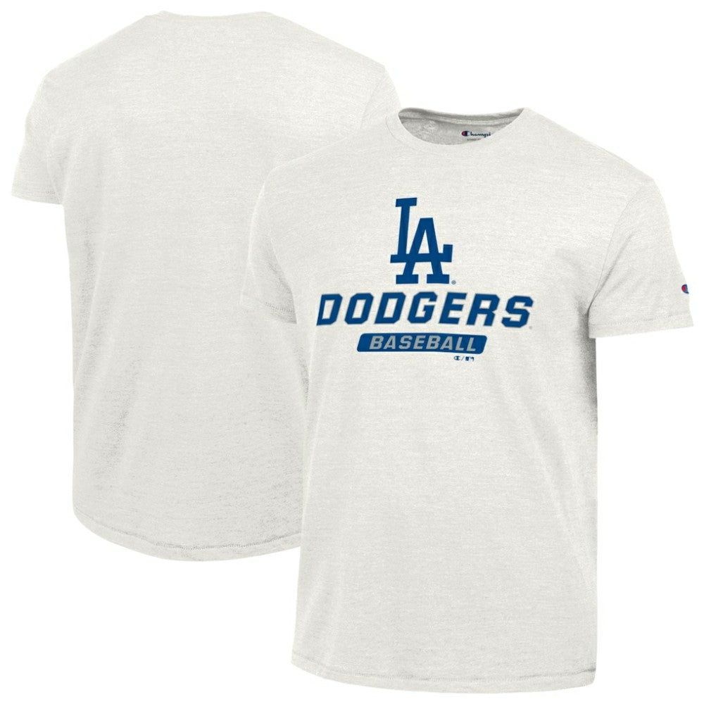 White Los Angeles Dodgers Champion Ultimate Tri-blend T-Shirt