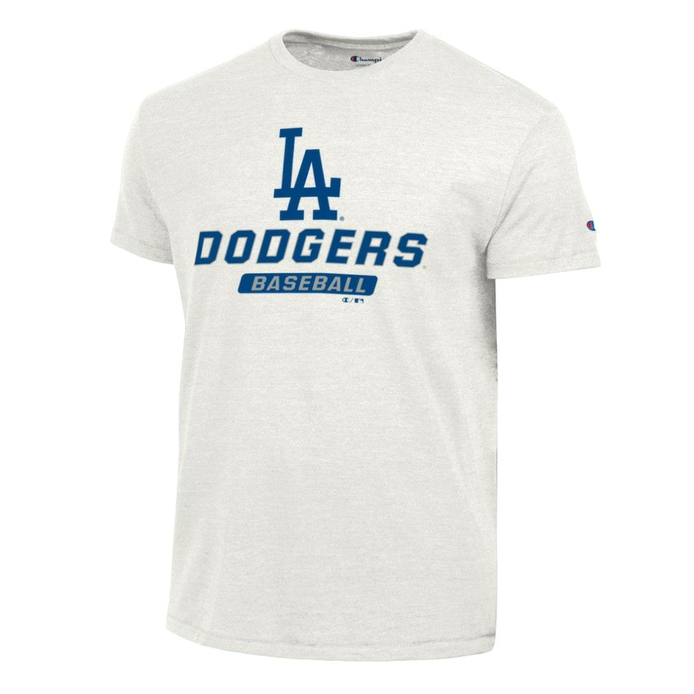 White Los Angeles Dodgers Champion Ultimate Tri-blend T-Shirt