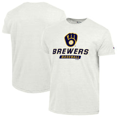 White Milwaukee Brewers Champion Ultimate Tri-blend T-Shirt
