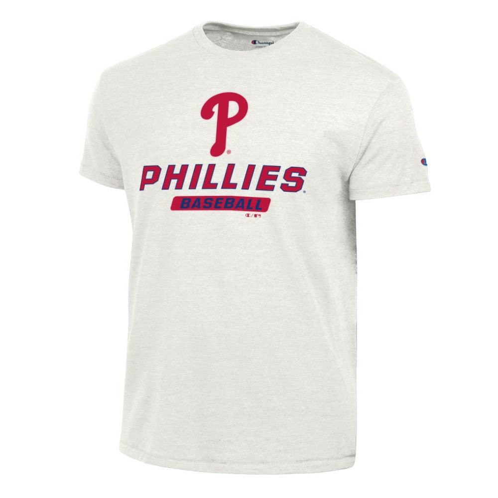 White Philadelphia Phillies Champion Ultimate Tri-blend T-Shirt