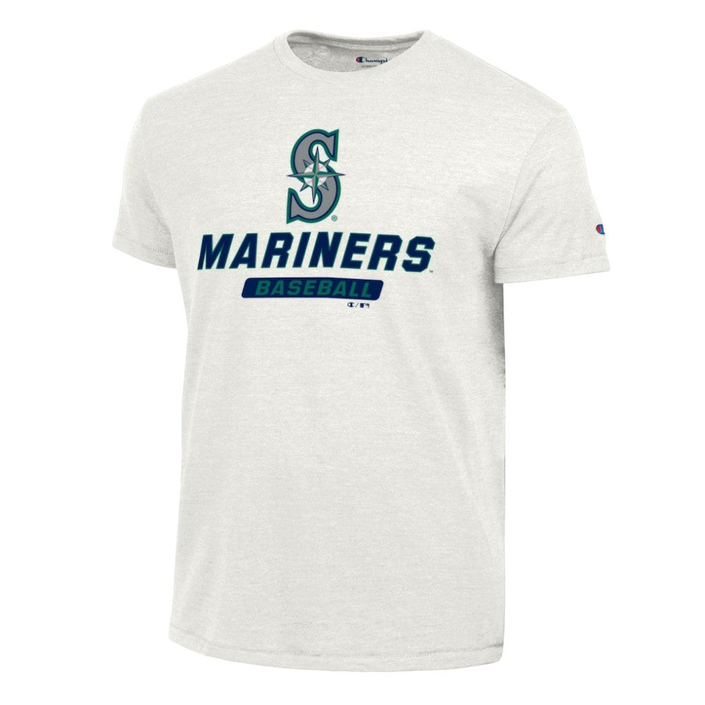 White Seattle Mariners Champion Ultimate Tri-blend T-Shirt