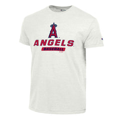 White Los Angeles Angels Champion Ultimate Tri-blend T-Shirt
