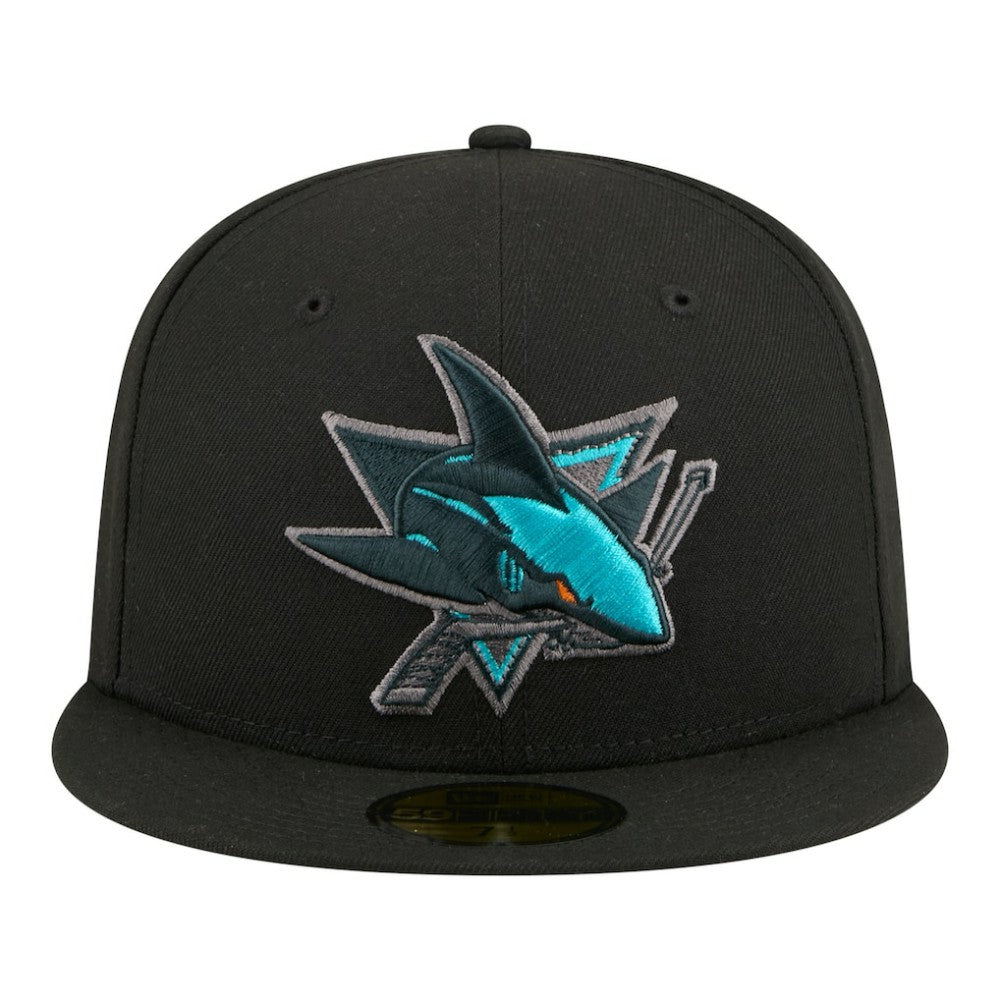 NHL San Jose Sharks New Era Color Pop 59FIFTY Fitted Hat