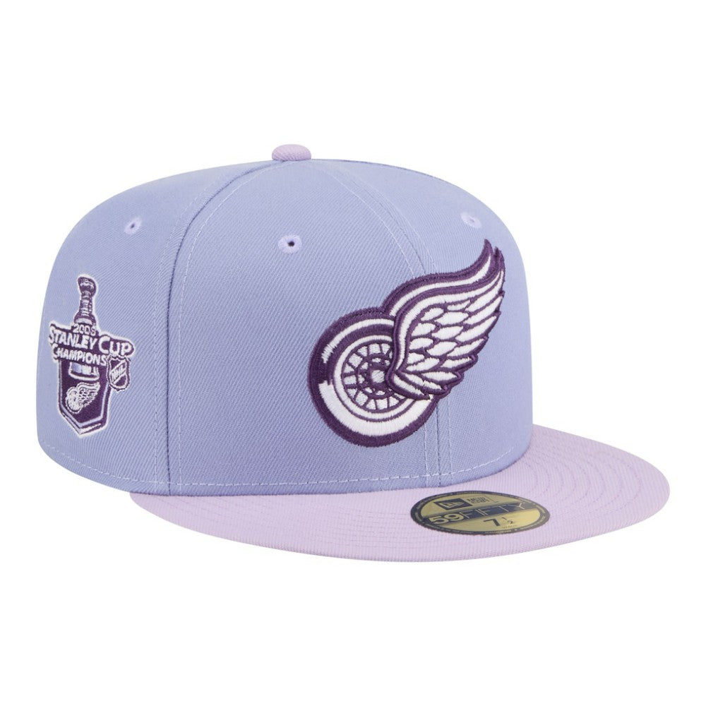 NHL Detroit Red Wings New Era Lavender Bloom 59FIFTY Fitted Hat