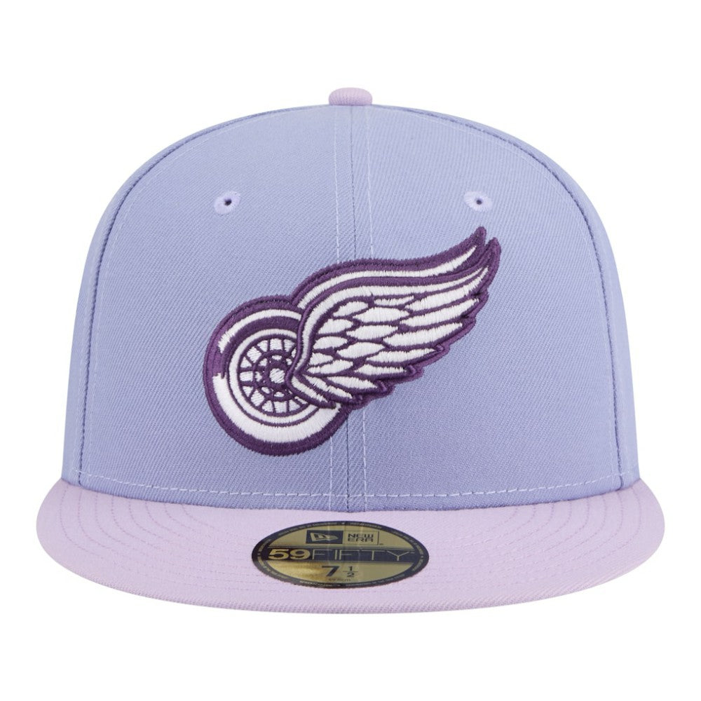 NHL Detroit Red Wings New Era Lavender Bloom 59FIFTY Fitted Hat