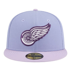 NHL Detroit Red Wings New Era Lavender Bloom 59FIFTY Fitted Hat