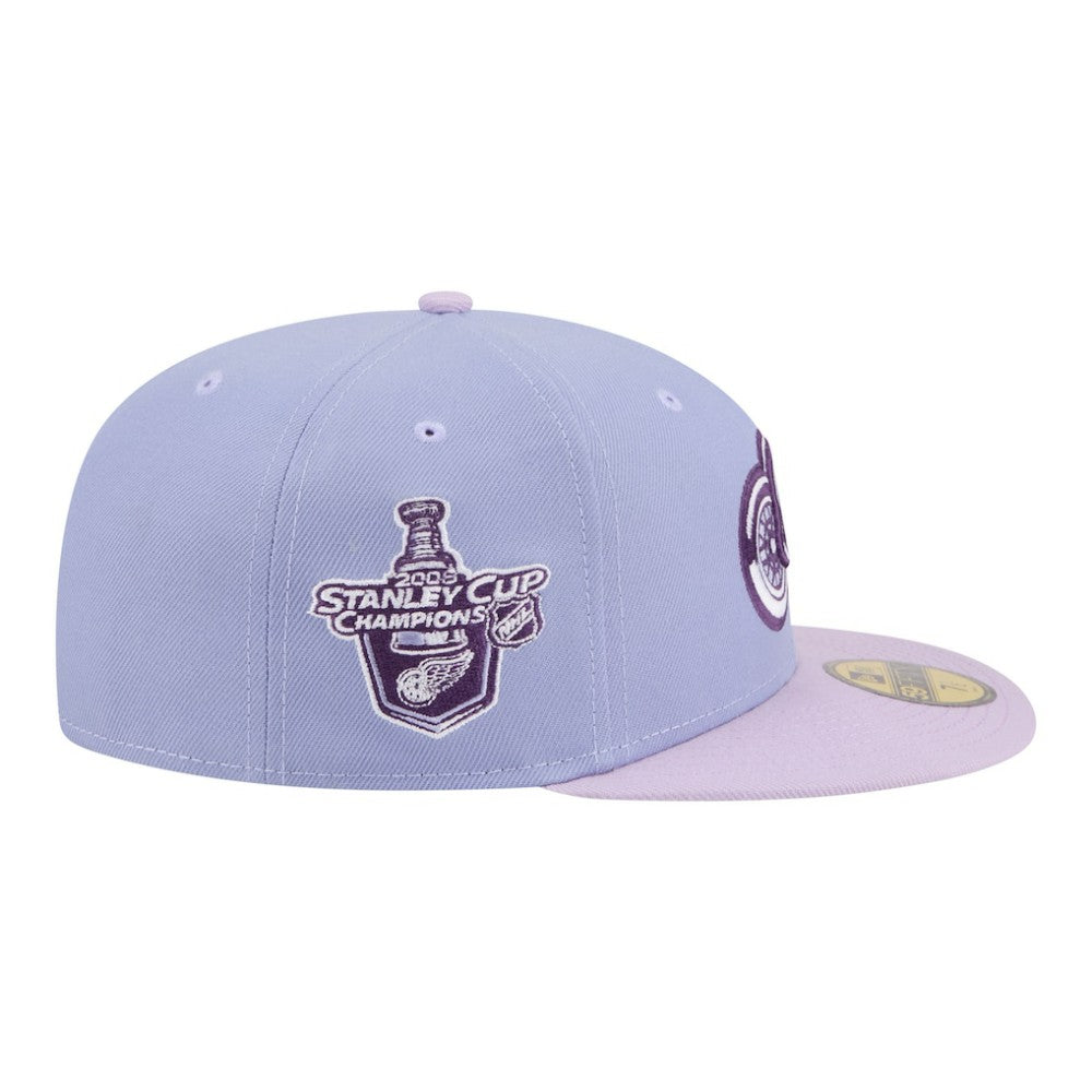 NHL Detroit Red Wings New Era Lavender Bloom 59FIFTY Fitted Hat