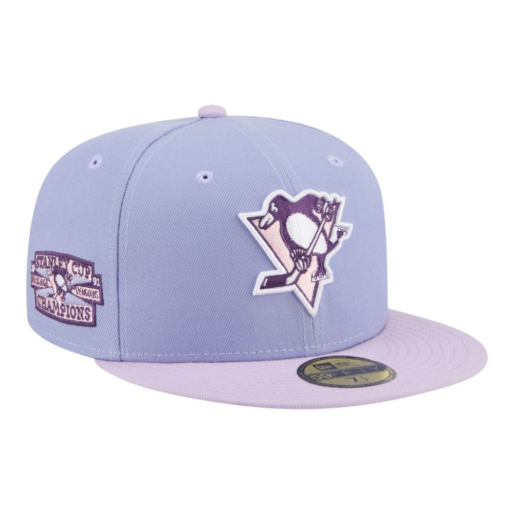 NHL Pittsburgh Penguins New Era Lavender Bloom 59FIFTY Fitted Hat