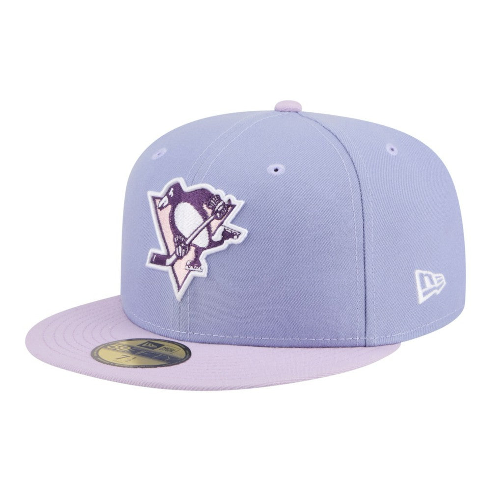 NHL Pittsburgh Penguins New Era Lavender Bloom 59FIFTY Fitted Hat