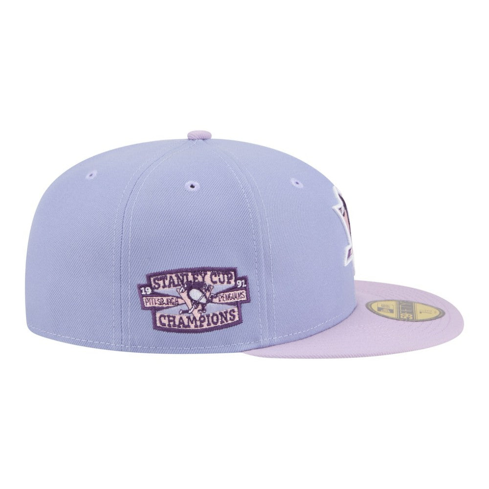 NHL Pittsburgh Penguins New Era Lavender Bloom 59FIFTY Fitted Hat