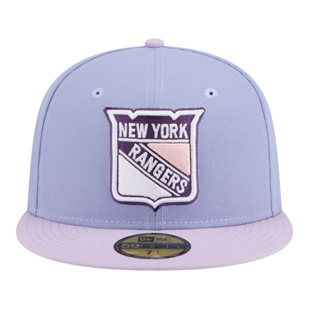 NHL New York Rangers New Era Lavender Bloom 59FIFTY Fitted Hat
