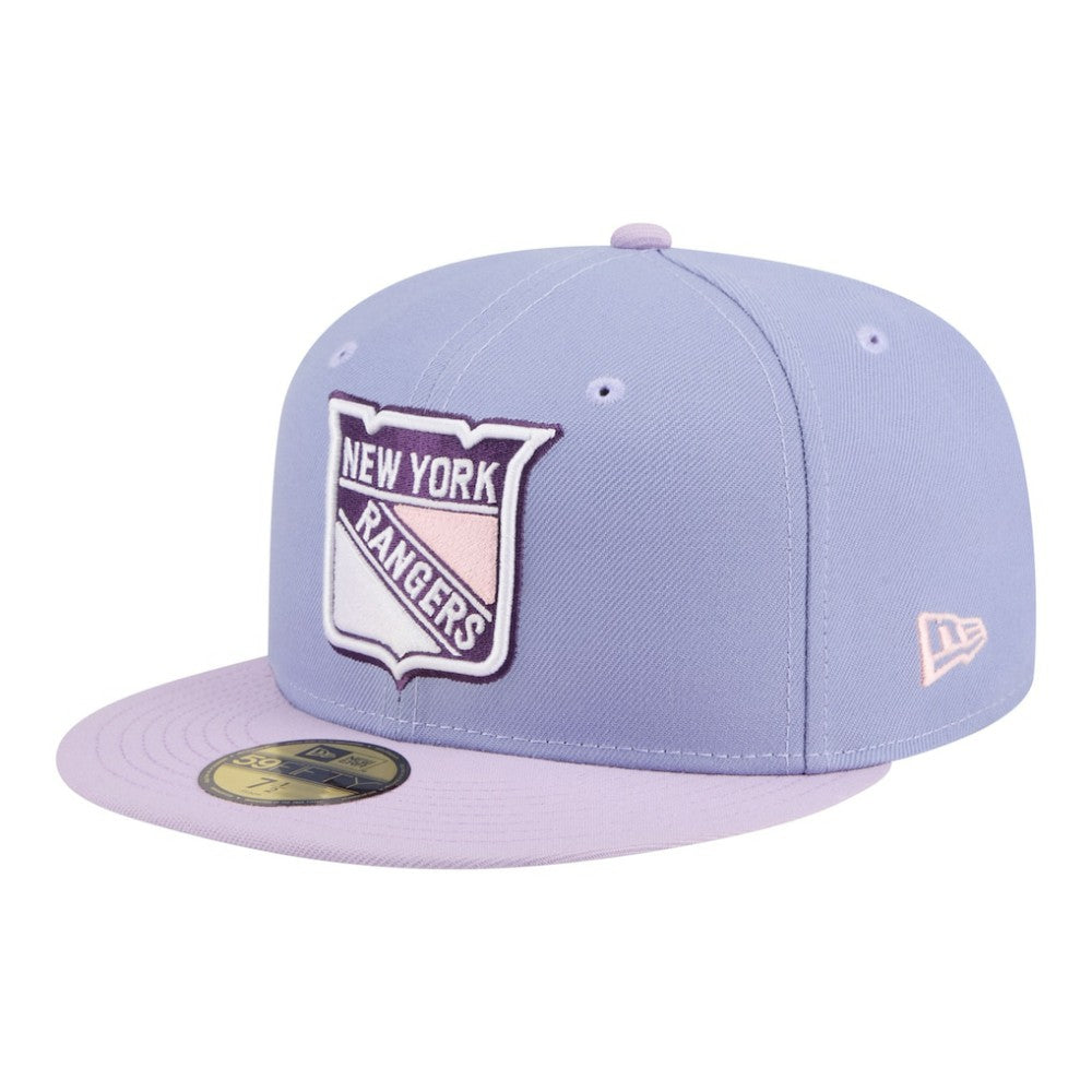 NHL New York Rangers New Era Lavender Bloom 59FIFTY Fitted Hat