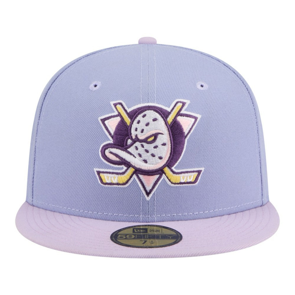 NHL Anaheim Ducks New Era Lavender Bloom 59FIFTY Fitted Hat