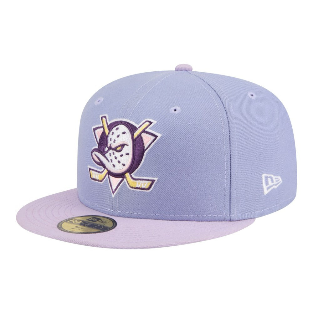 NHL Anaheim Ducks New Era Lavender Bloom 59FIFTY Fitted Hat
