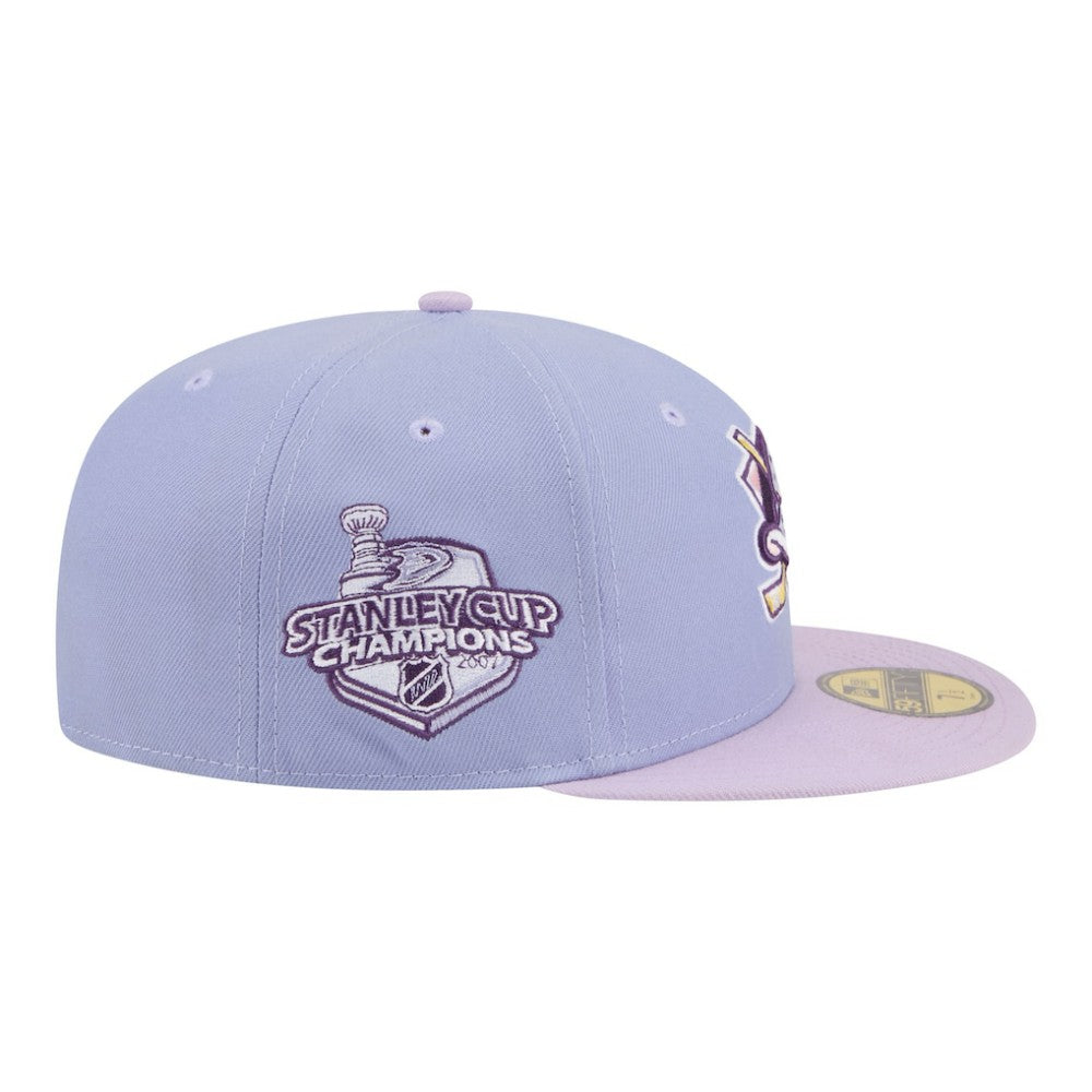NHL Anaheim Ducks New Era Lavender Bloom 59FIFTY Fitted Hat