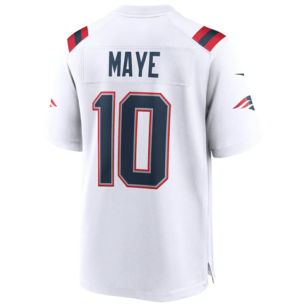Drake Maye  Super Bowl LX Patch Game Jersey - New England Patriots Jerseys