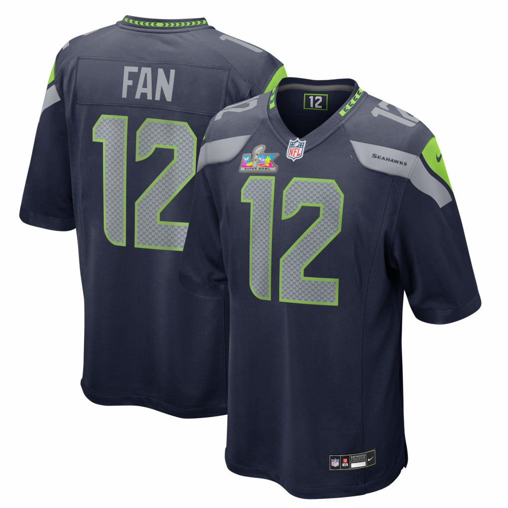 12s  Super Bowl LX Patch Game Jersey - Seattle Seahawks Jerseys