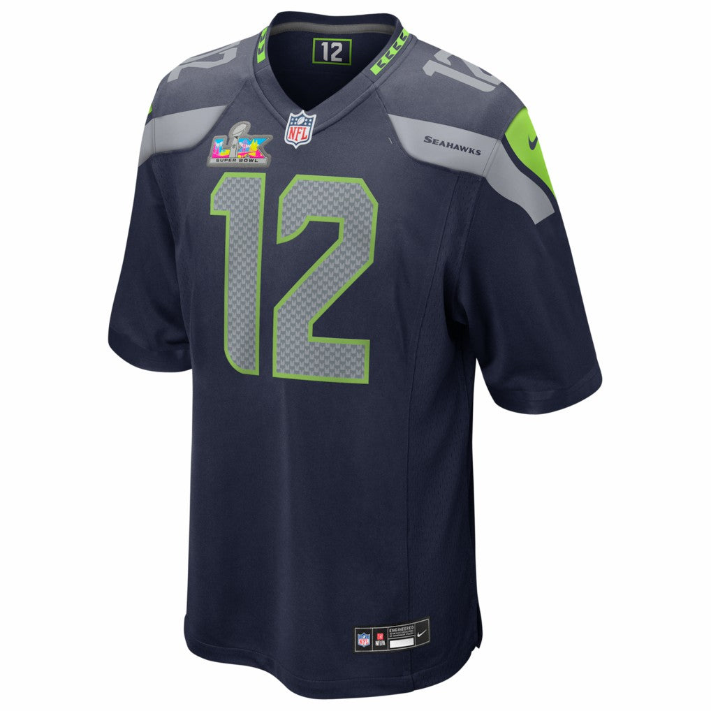12s  Super Bowl LX Patch Game Jersey - Seattle Seahawks Jerseys