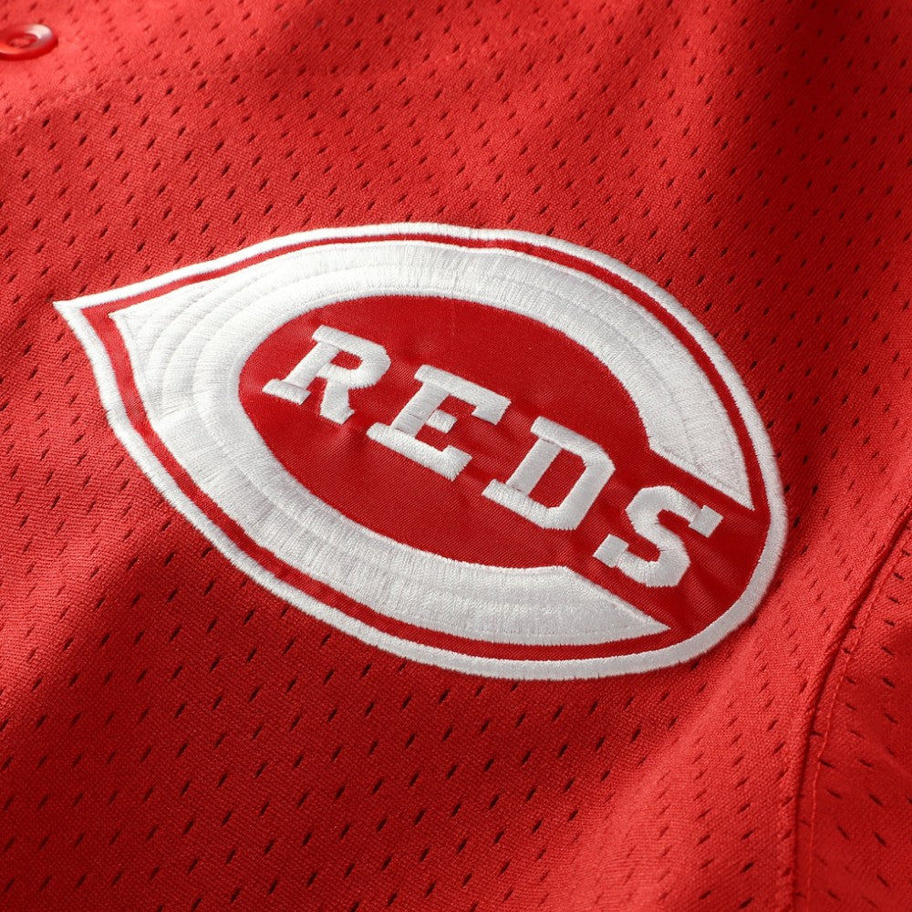 Red Deion Sanders Cincinnati Reds Mitchell & Ness Big & Tall Cooperstown Mesh Batting Practice Jersey