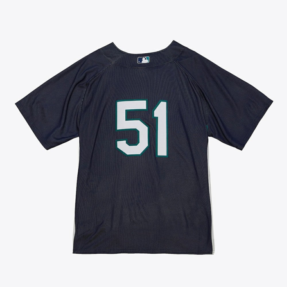 Navy Ichiro Suzuki Seattle Mariners Mitchell & Ness Big & Tall Cooperstown Mesh Batting Practice Jersey