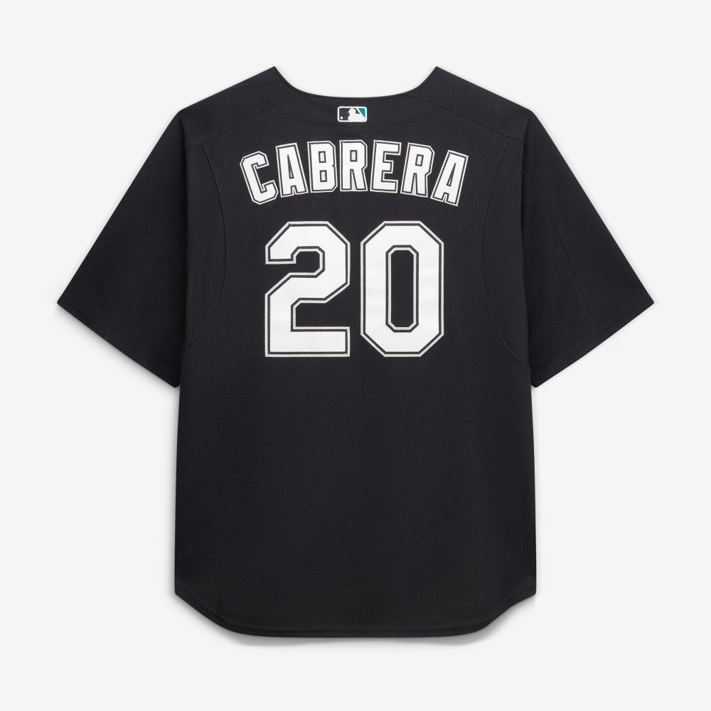 Black Miguel Cabrera Miami Marlins Mitchell & Ness Big & Tall Cooperstown Mesh Batting Practice Jersey