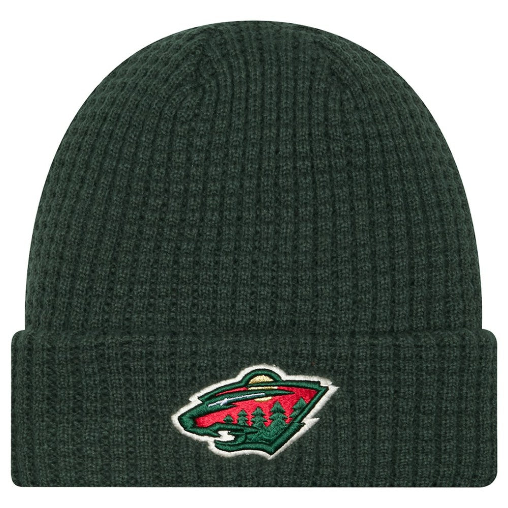 NHL Minnesota Wild New Era Waffle Cuffed Knit Hat