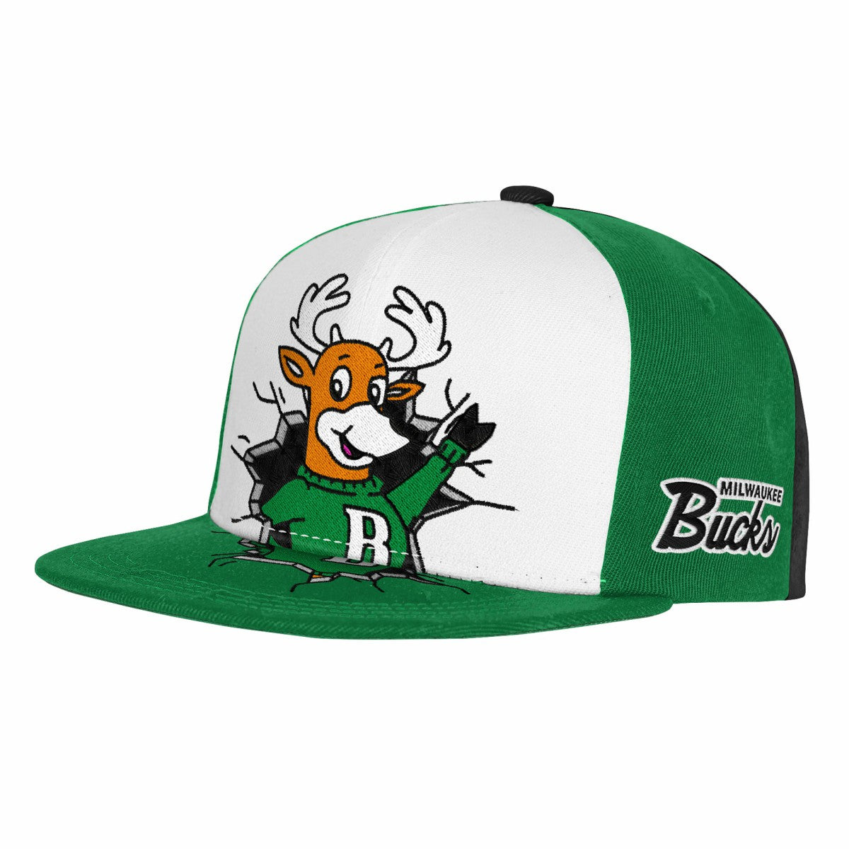 Mitchell & Ness Milwaukee Bucks Youth Mascot Snapback Hat