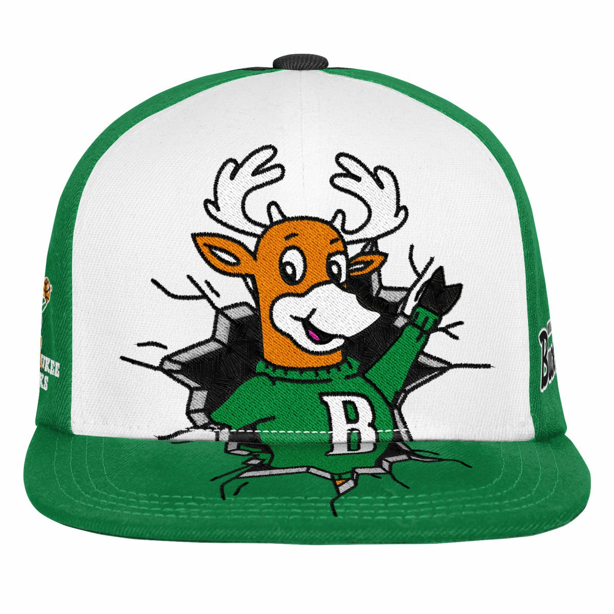 Mitchell & Ness Milwaukee Bucks Youth Mascot Snapback Hat